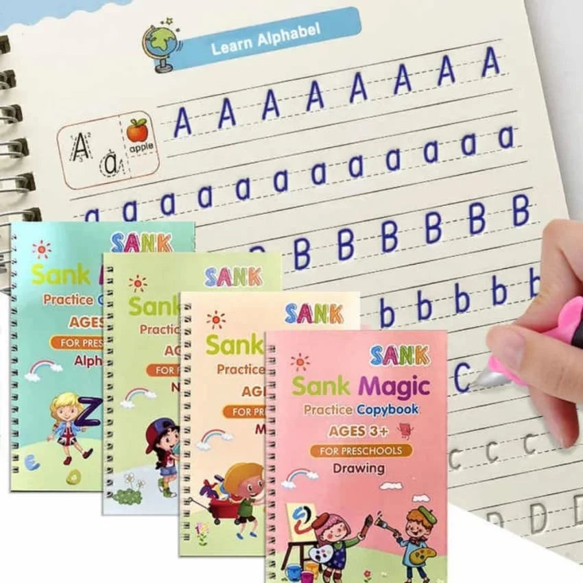 Write & Disappear Children - 4 Pcs Book Sent Of Sank Magic Book