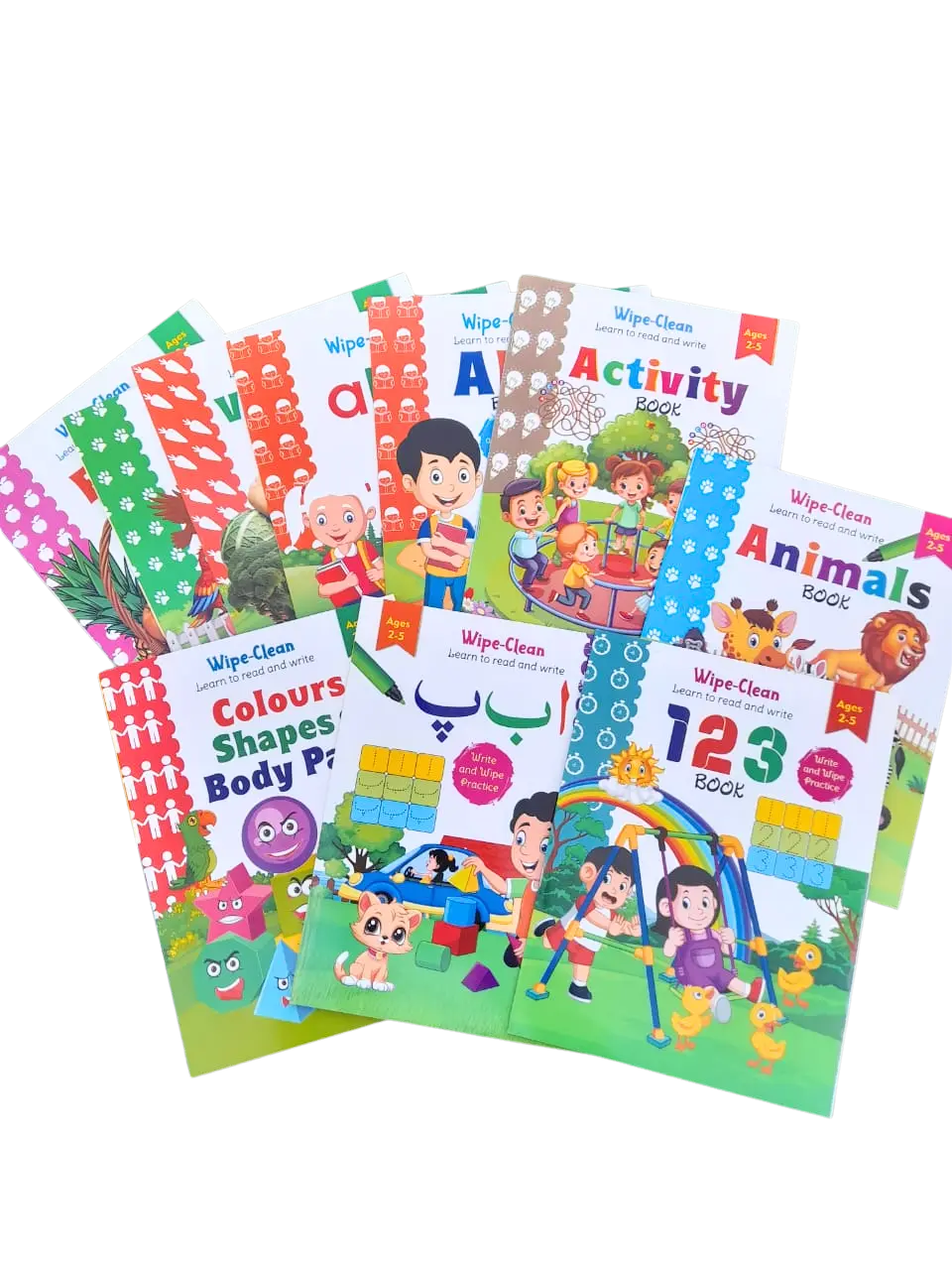 Write & Wipe Children - 10 Pcs Book Set