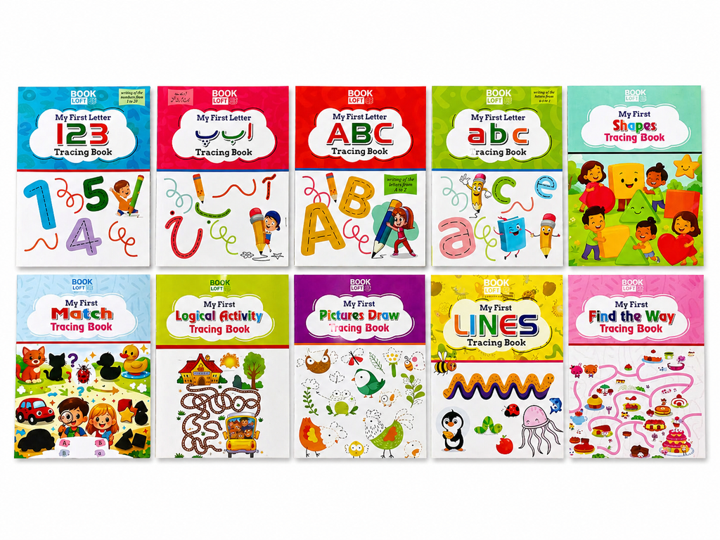 My First Pencil Control Book Set - Pack Of 10 Tracing Books