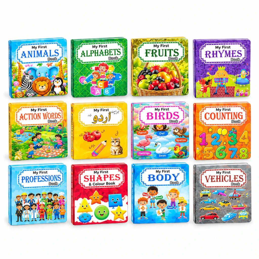 My First Mini Library - Pack Of 12 Mini Early Education Books