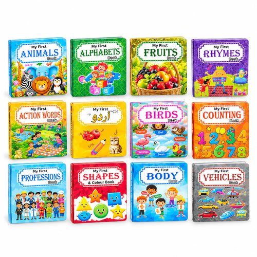 My First Mini Library - Pack Of 12 Mini Early Education Books