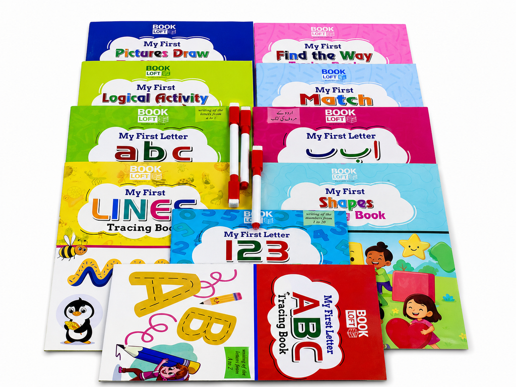 My First Pencil Control Book Set - Pack Of 10 Tracing Books