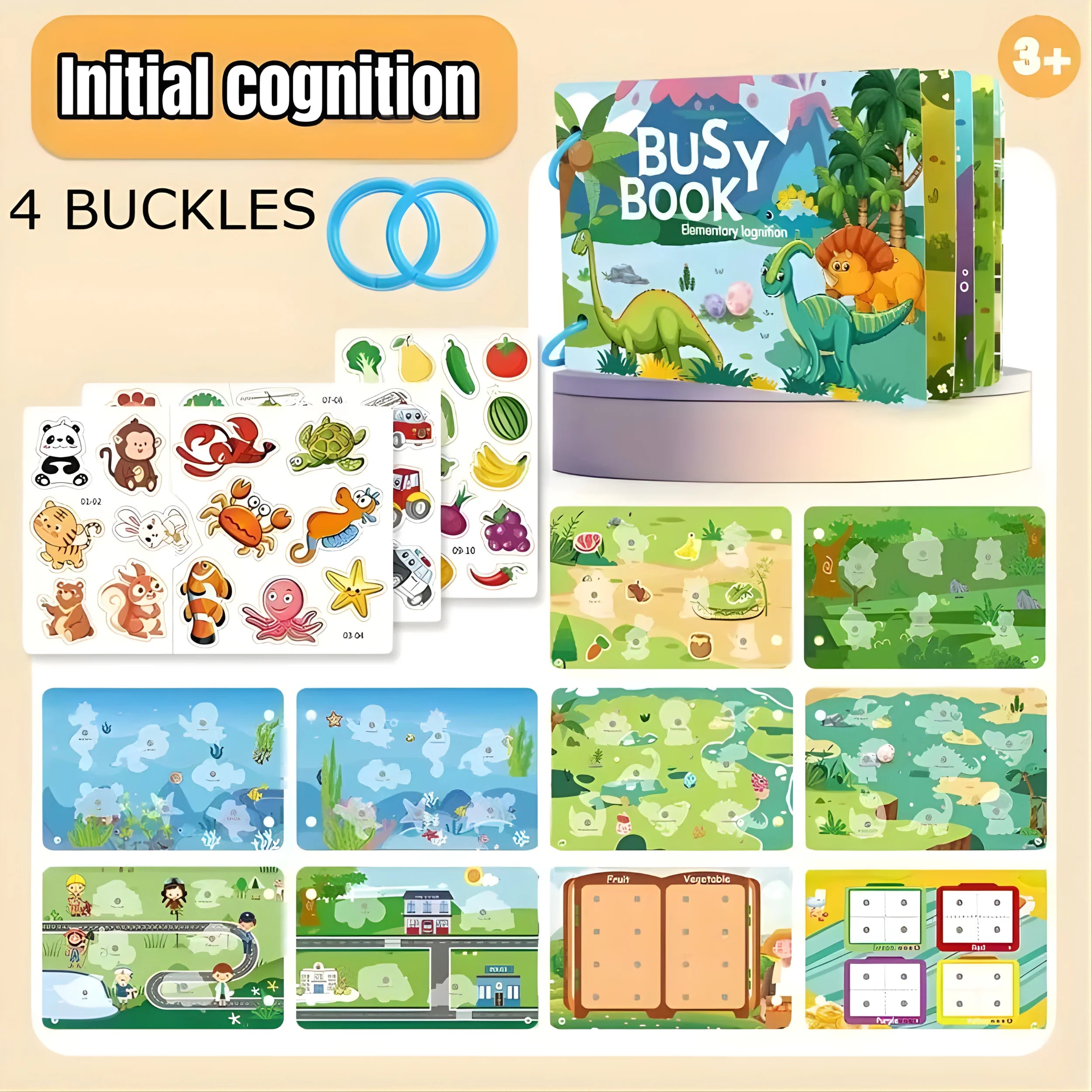 Quiet Busy Book For Preschool Kids