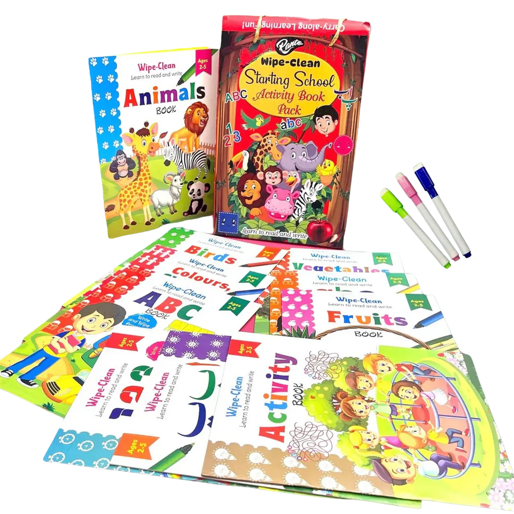 Write & Wipe Children - 10 Pcs Book Set