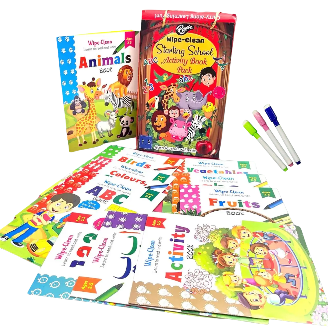 Write & Wipe Children - 10 Pcs Book Set