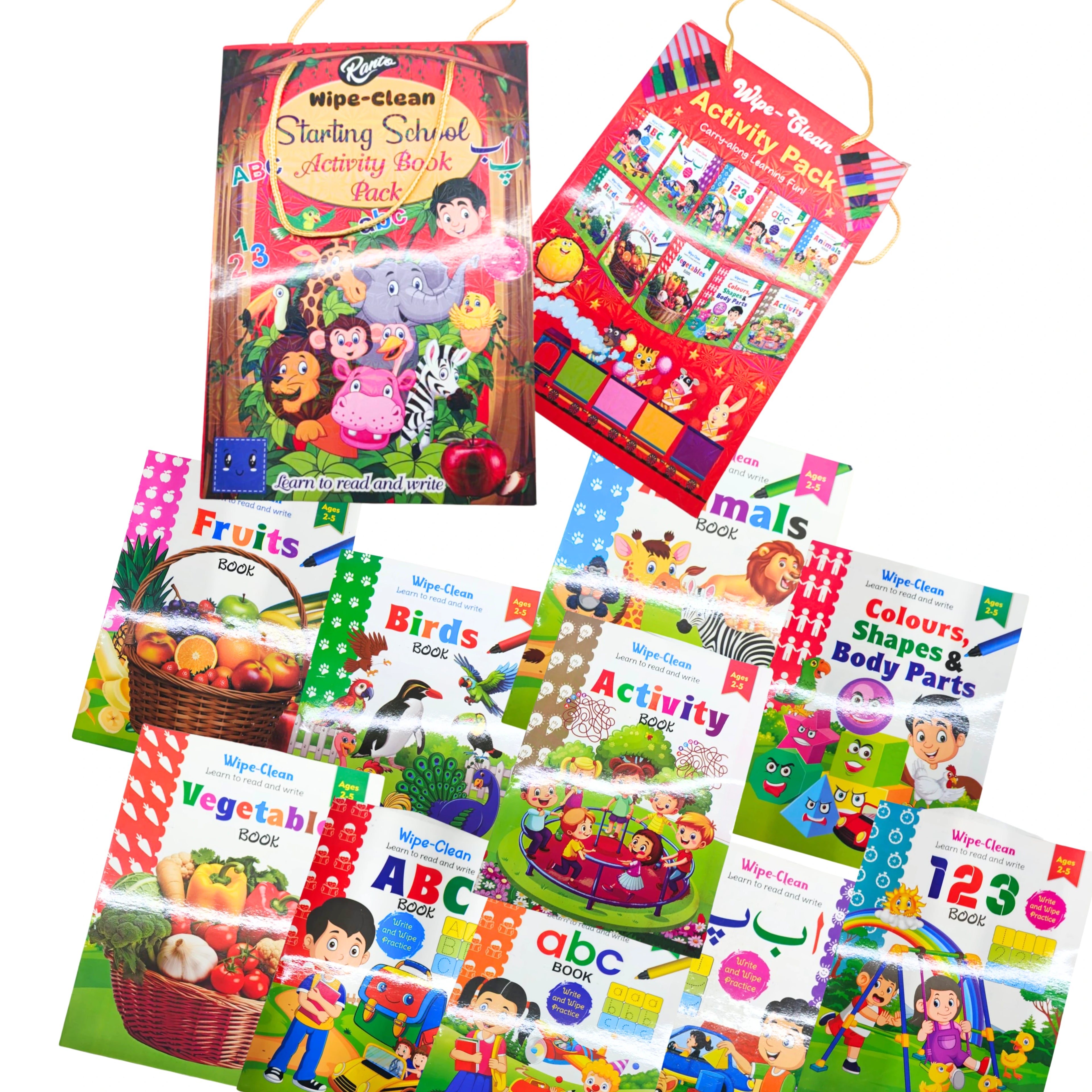 Write & Wipe Children - 10 Pcs Book Set